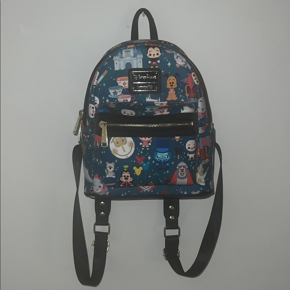Loungefly Handbags - Loungefly Blue Disney Character Backpack